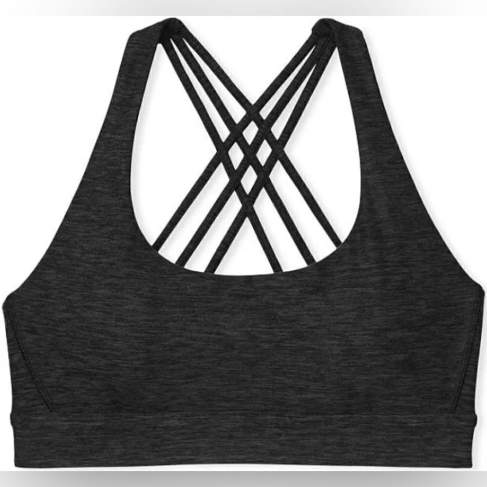 Victoria’s Secret Essentials Strappy Padded / Removable Padding Sports bra gray